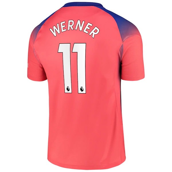 Camiseta Chelsea NO.11 Werner Tercera Equipación 2020-2021 Naranja
